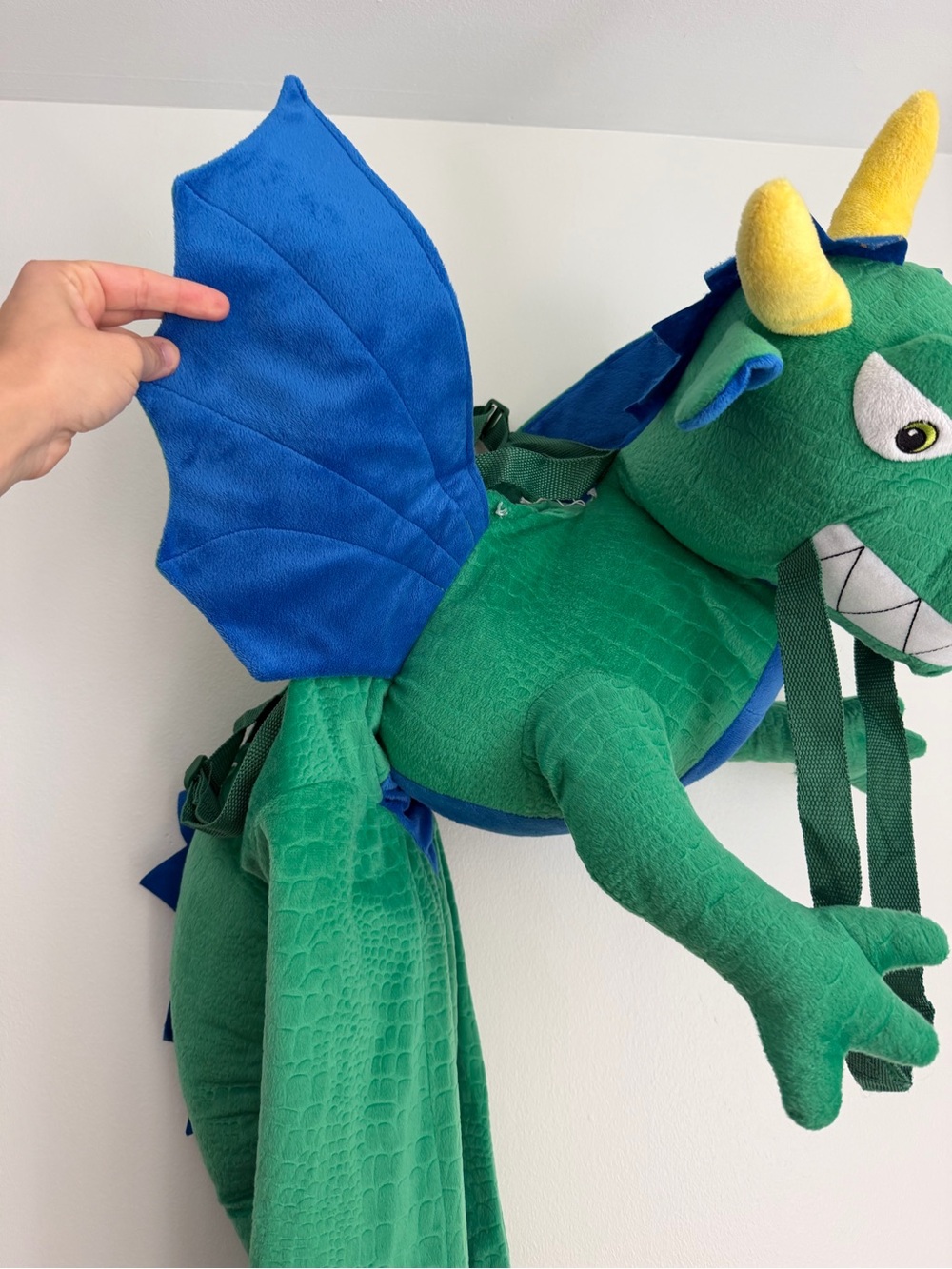 Dragon Rider Toddler Costume Hyde & EEK Halloween Kids Green Plush One Size - Picture 4 of 8